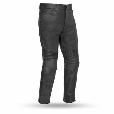 First Manufacturing Smarty Pants Black Leather Chap