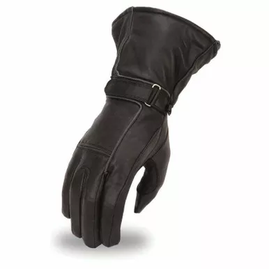 First Manufacturing Tarraco Womens Black Leather Gloves