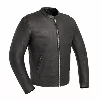 First Manufacturing Titan Black Leather Jacket