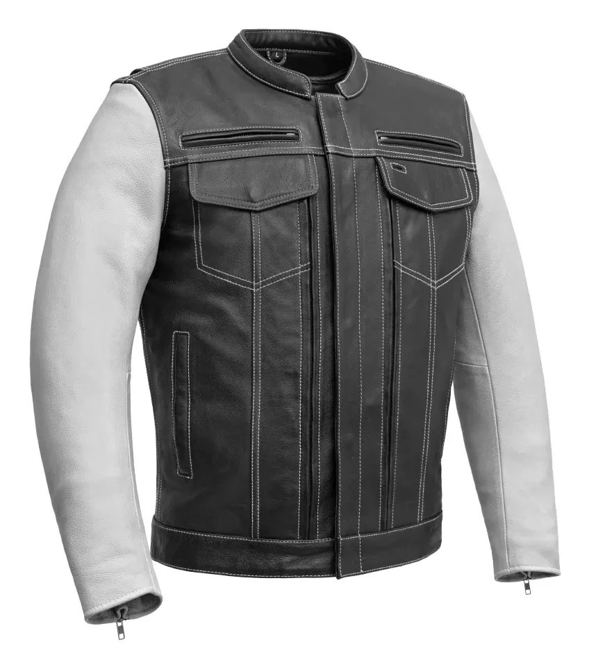 First Manufacturing Vincent Cafe Style Leather Jacket