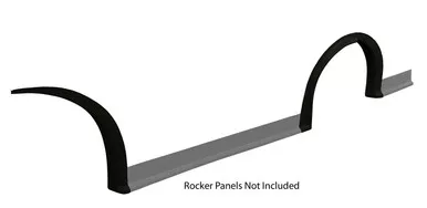 Fivestar MD3 Wheel Flares Dirt Black Left 007-261-BL