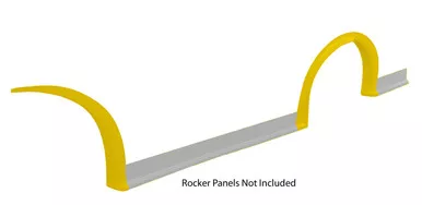 Fivestar MD3 Wheel Flares Dirt Yellow Left 007-261-YL