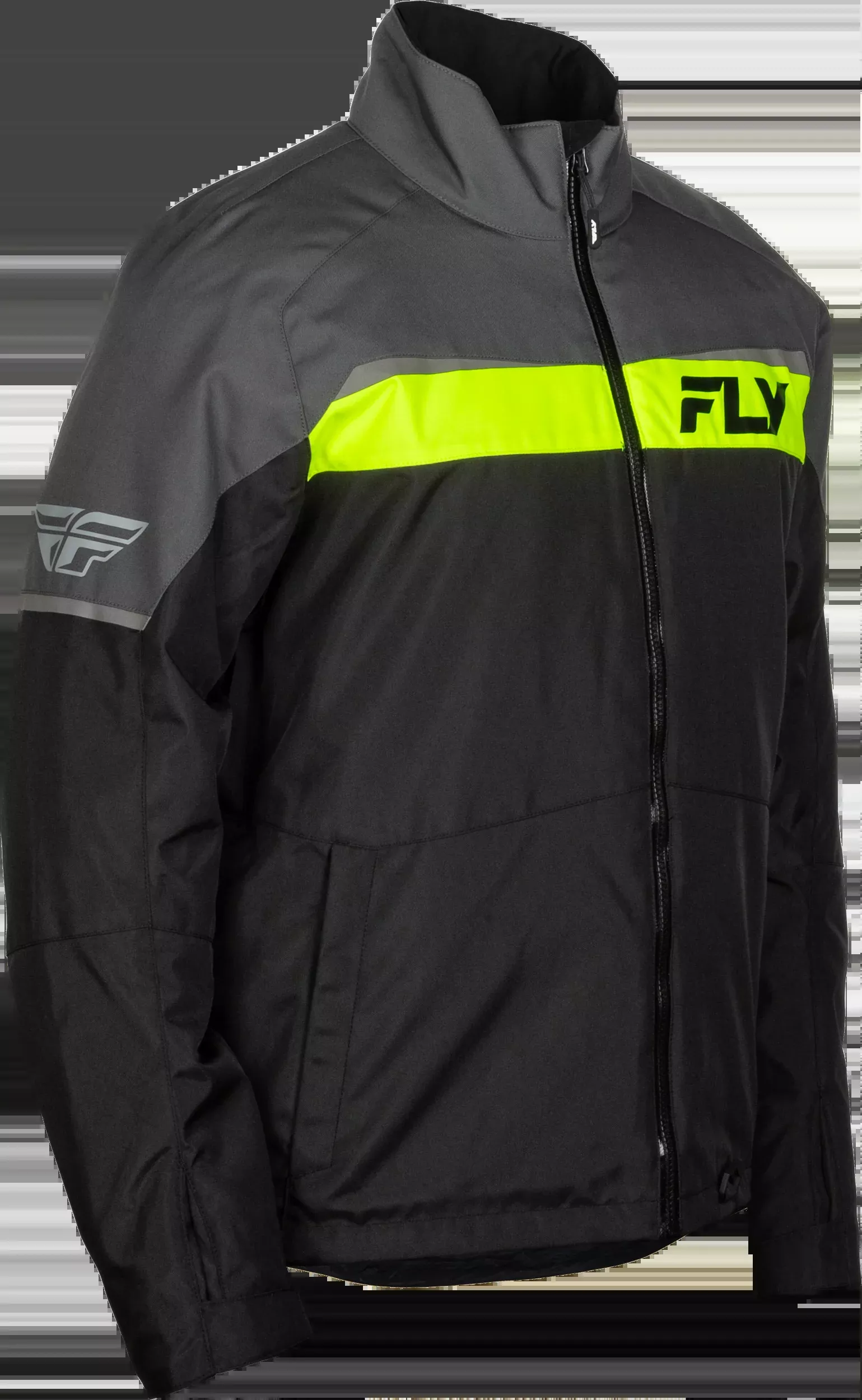 Fly Racing Aurora Jacket Grey/Black 4x-470-41264X