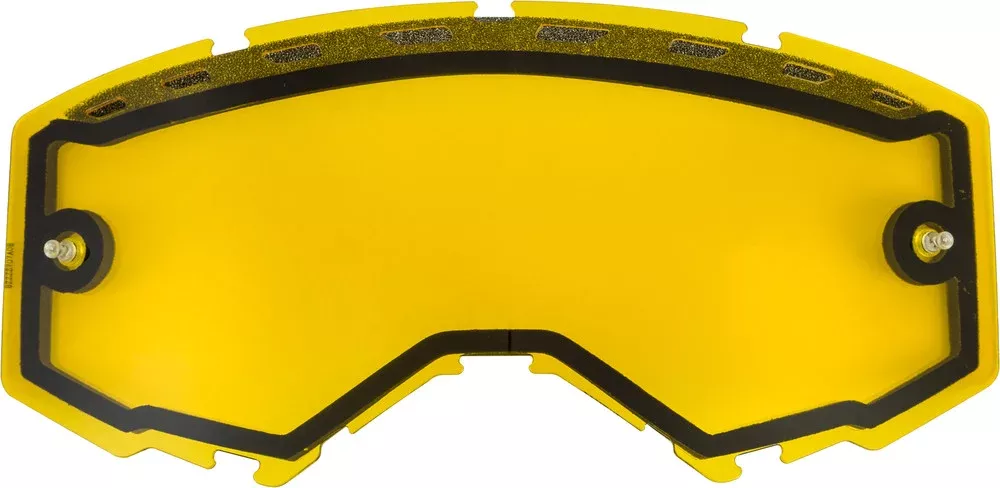 Fly Racing Dual Lens With Vents AND Post Yellow - FLB-029