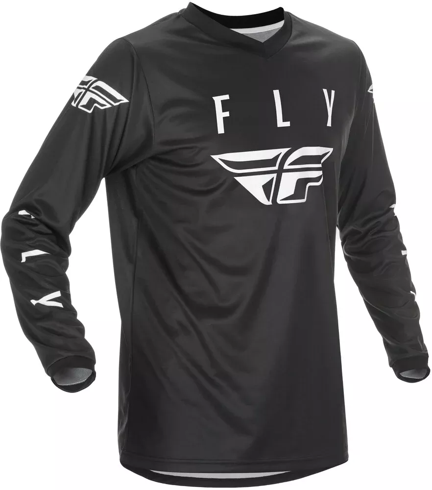 Fly Racing FLY Universal Jersey Black White 2X