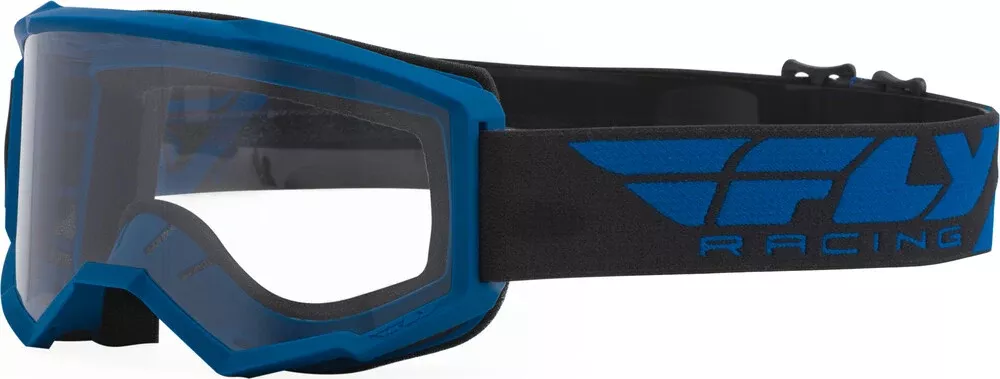 Fly Racing Focus Goggle Blue With Clear Lens - FLA-002
