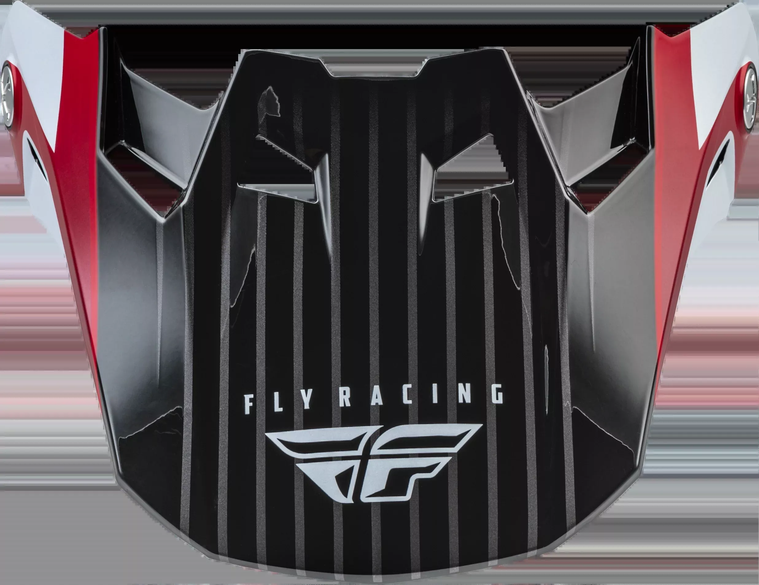 Fly Racing Formula Carbon Prime Visor Red/White/Red Carbon Xl/2x-73-47103L