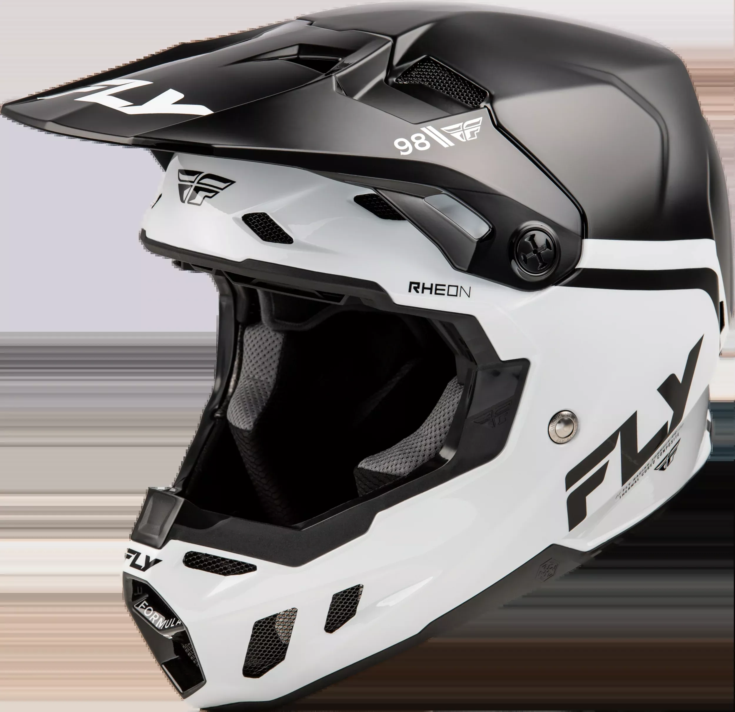 Fly Racing Formula Cc Objective Helmet Black/White Sm-73-4349S
