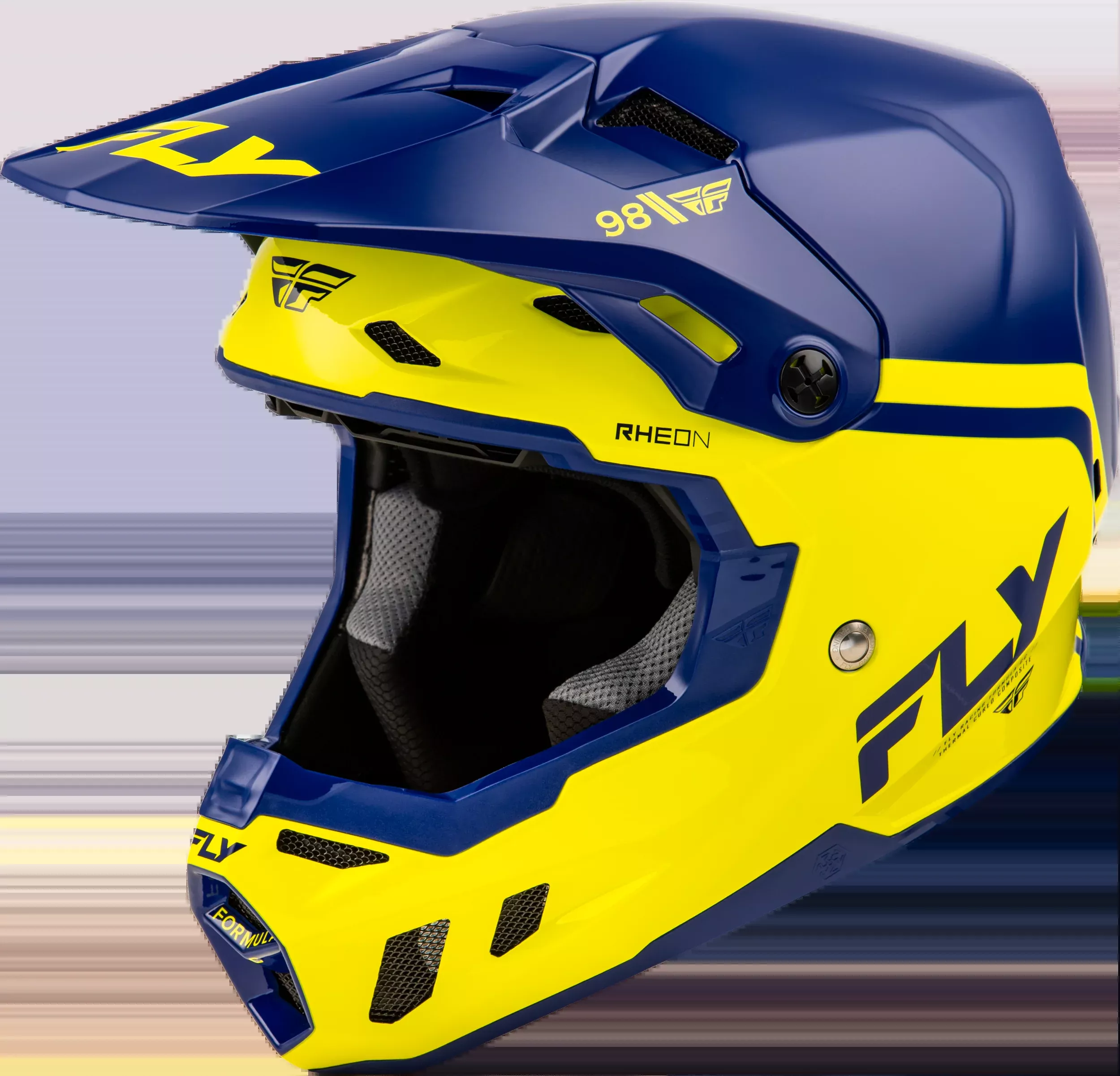 Fly Racing Formula Cc Objective Helmet Navy/Yellow Md-73-4348M