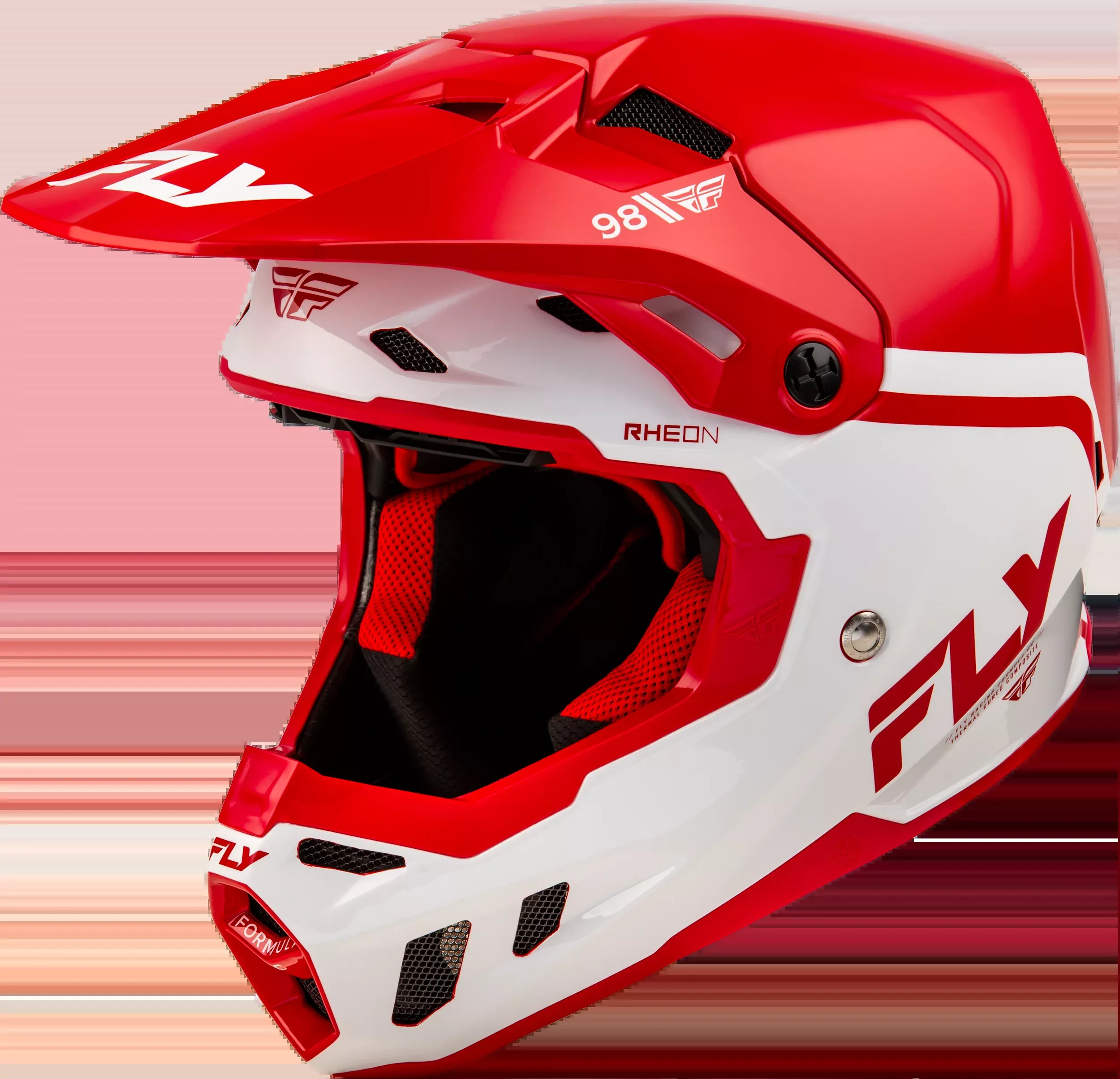 Fly Racing Formula Cc Objective Helmet Red/White Xs-73-4347XS