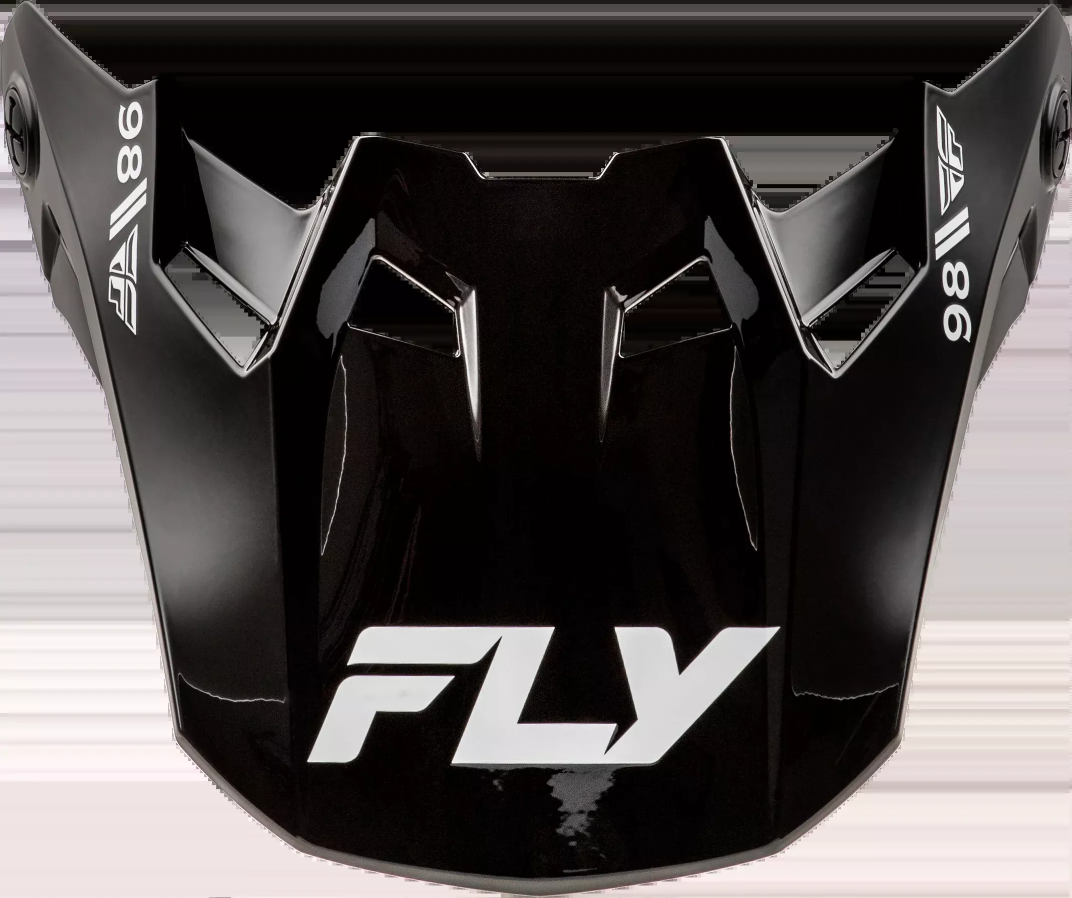 Fly Racing Formula Cc Objective Visor Black/White Yl/Sm-73-4361