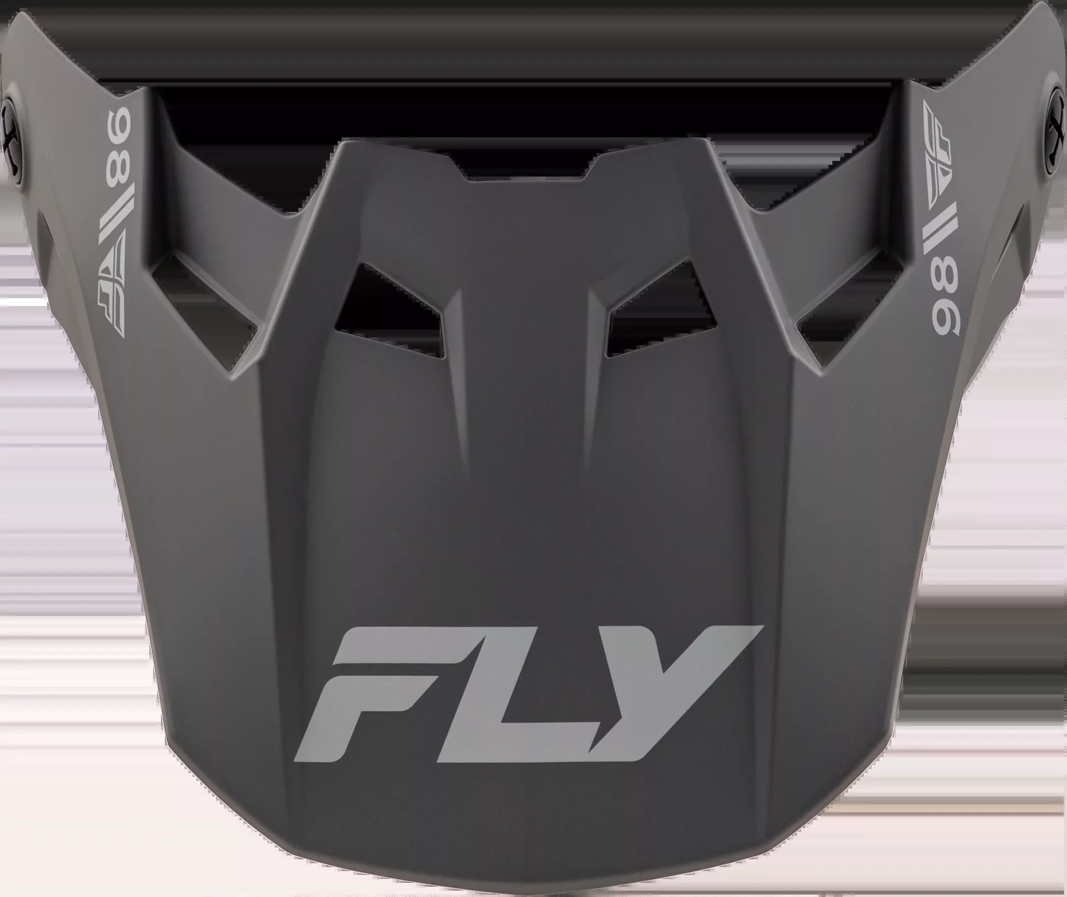 Fly Racing Formula Cc Objective Visor Matte Black/Grey Yl/Sm-73-4352