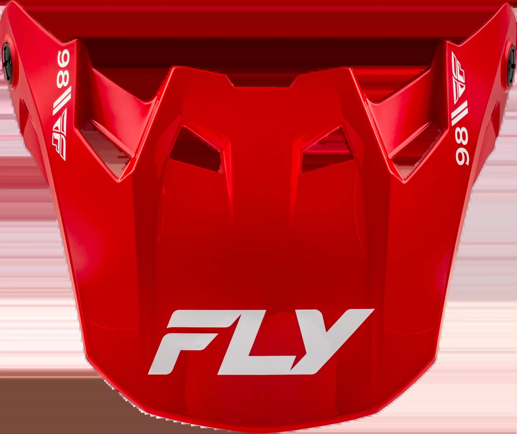 Fly Racing Formula Cc Objective Visor Red/White Xl/2x-73-4357