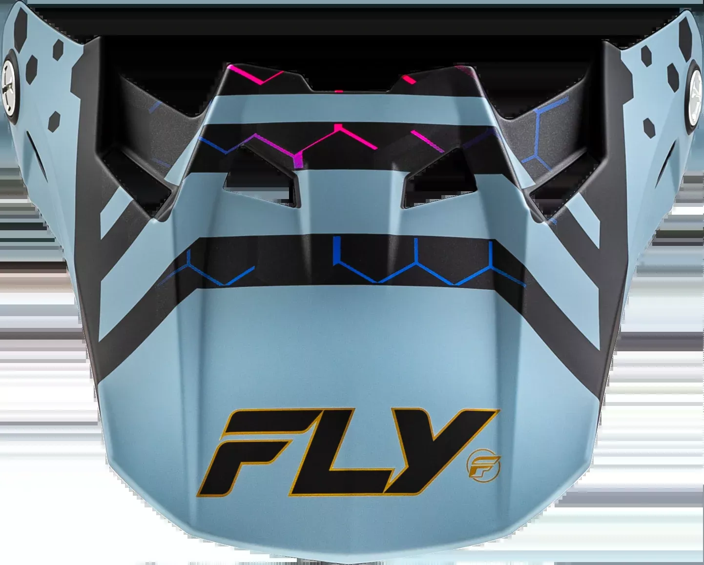 Fly Racing Formula Cc Tektonic Visor Matte Blk/Slate/Blu Xl/2x-73-4345