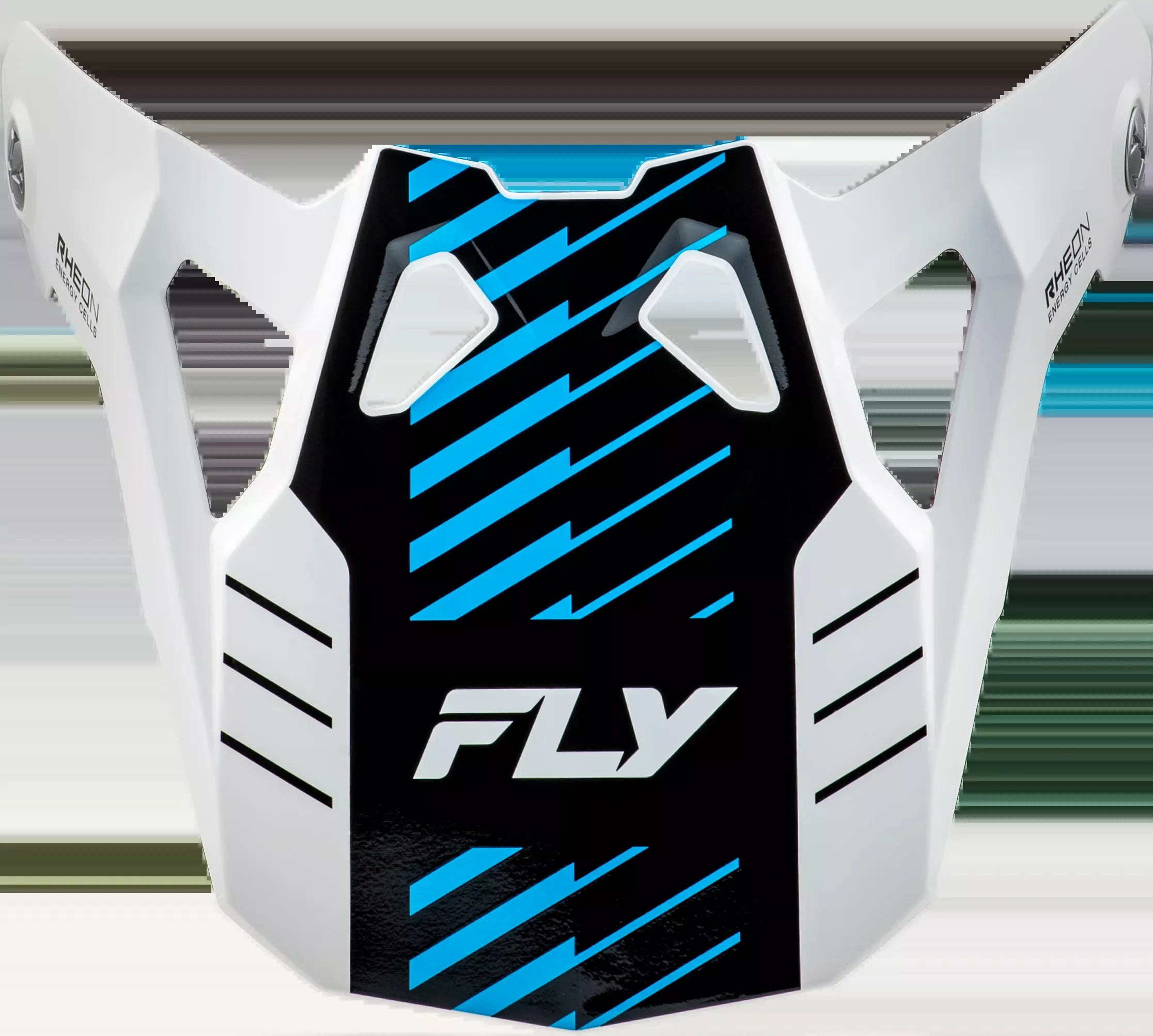 Fly Racing Formula Cp Slice Visor White/Red/Cyan Yl-S-73-0060