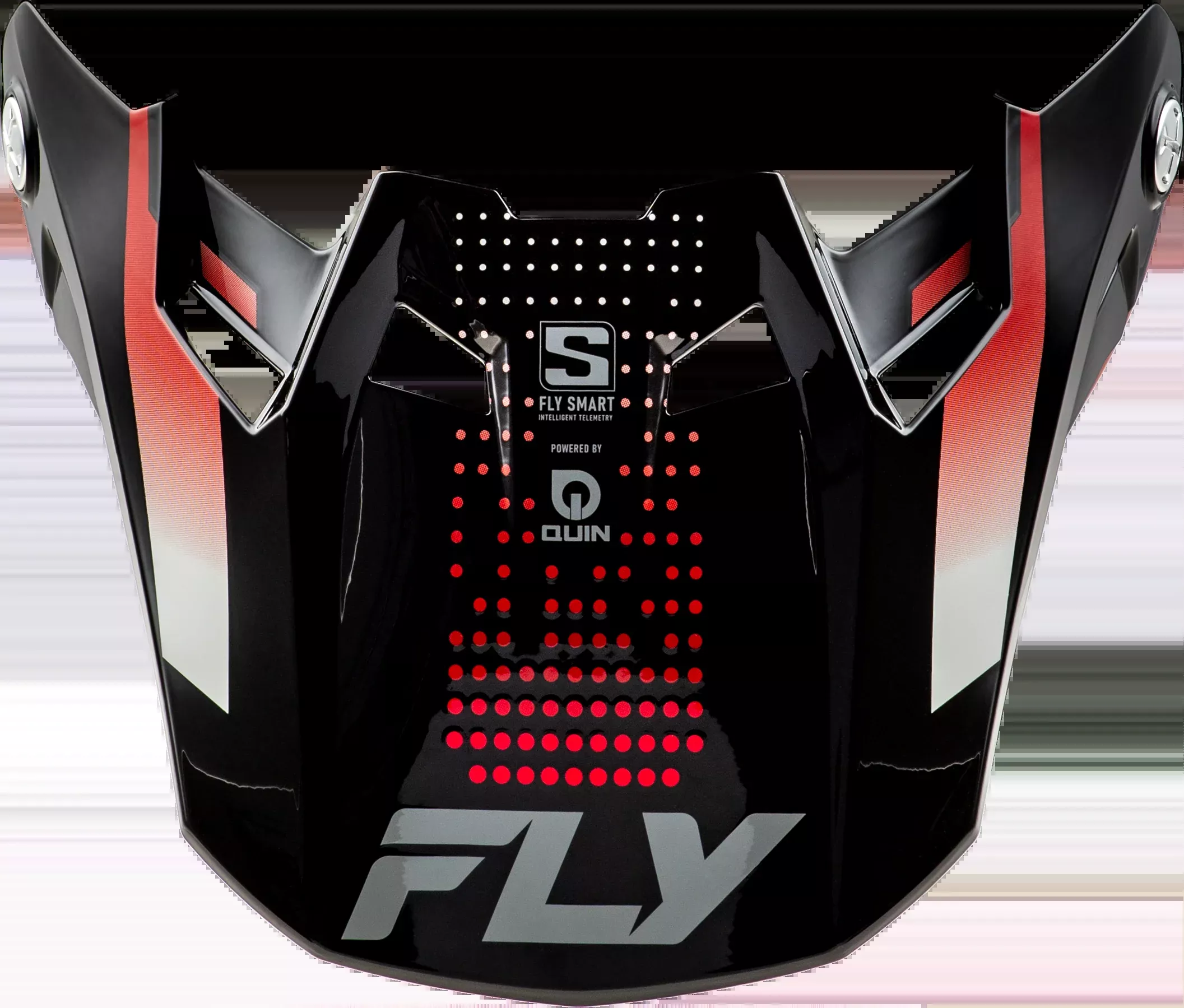 Fly Racing Formula S Carbn Protocol Visor Black Carbon/Red Yl/Sm-73-4472