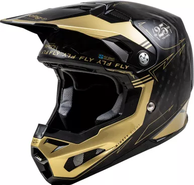 Fly Racing Formula S Carbon Legacy Black Gold Helmet