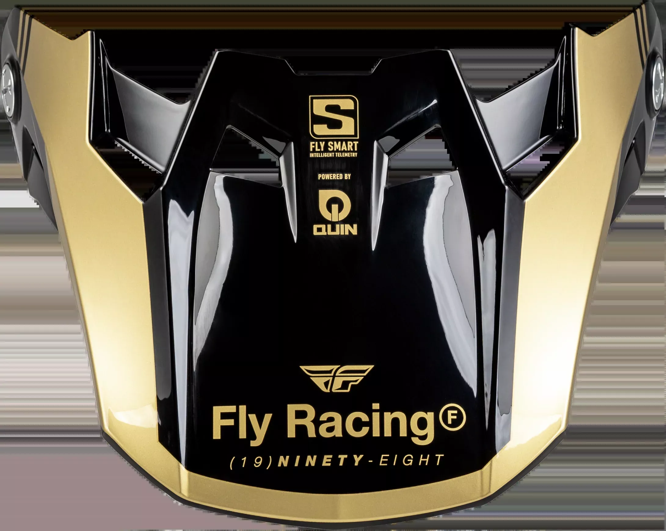 Fly Racing Formula S Carbon Legacy Visor Black/Gold Md/Lg-73-4453