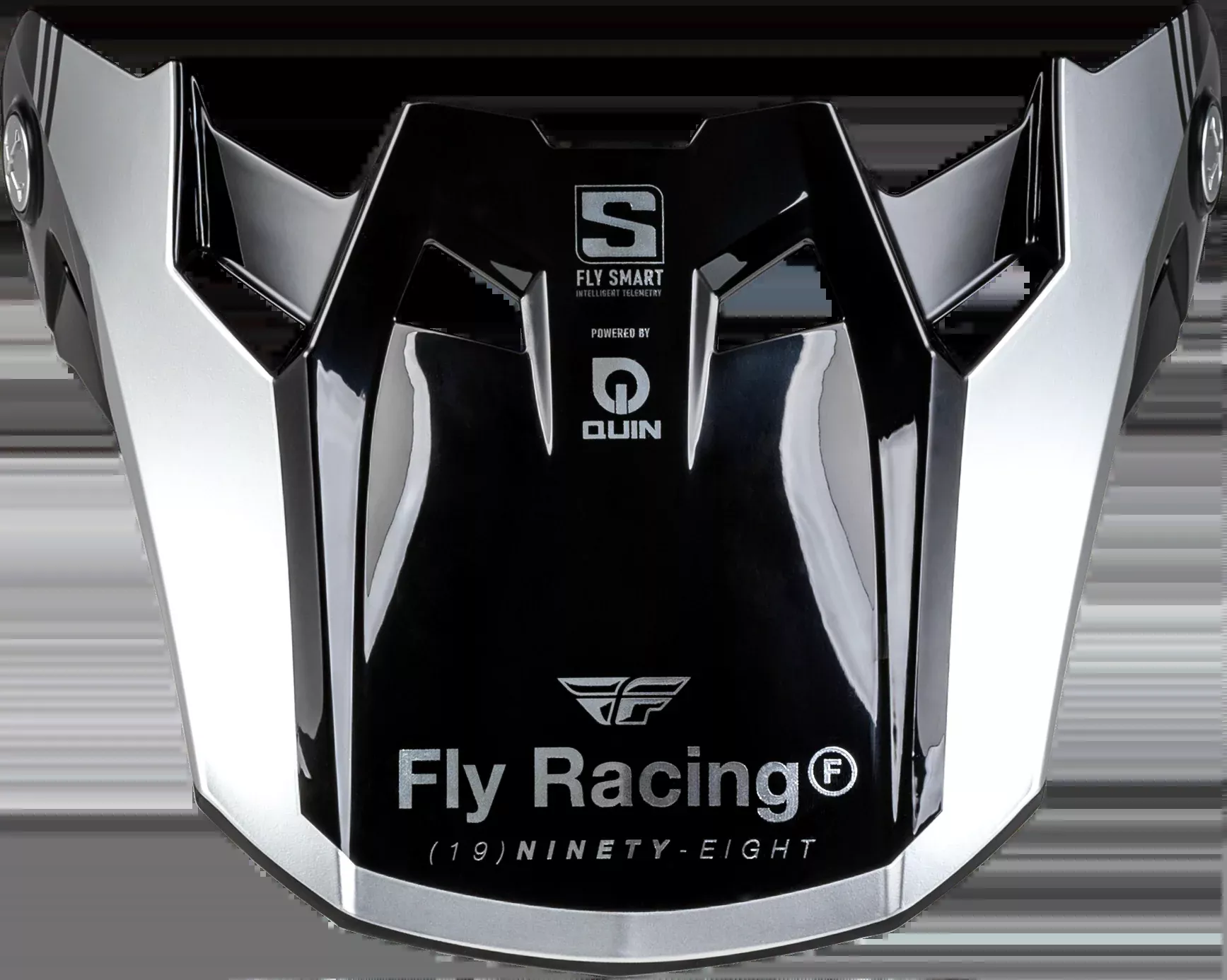 Fly Racing Formula S Carbon Legacy Visor Blue Carbon/Silver Yl/Sm-73-4458