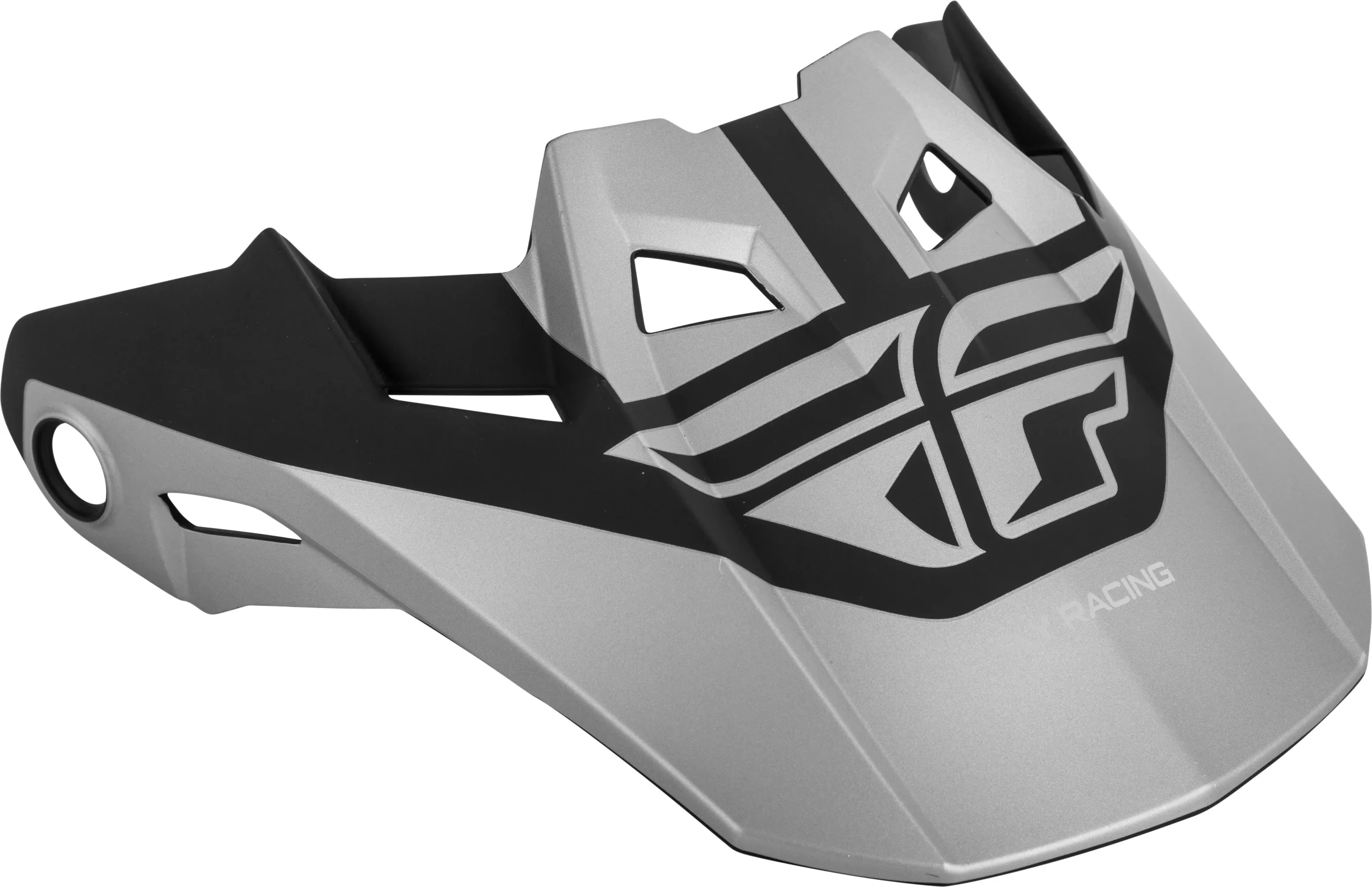 Fly Racing Formula Visor Matte Black/Silver Xl-2x-73-47202X