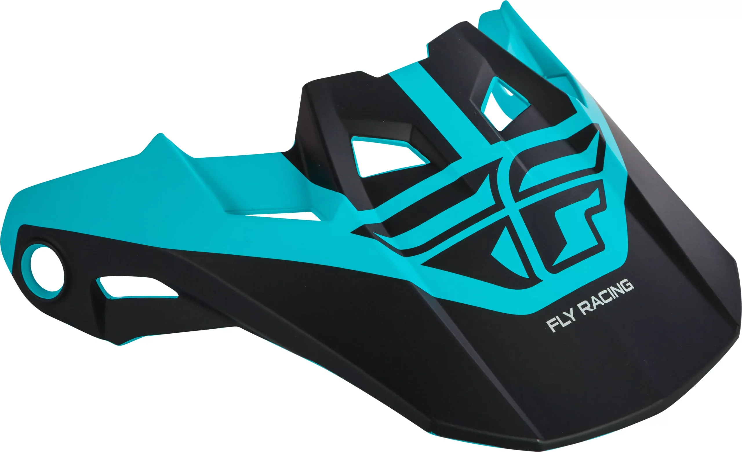 Fly Racing Formula Visor Matte Black/Teal Xs-Sm-73-47206S