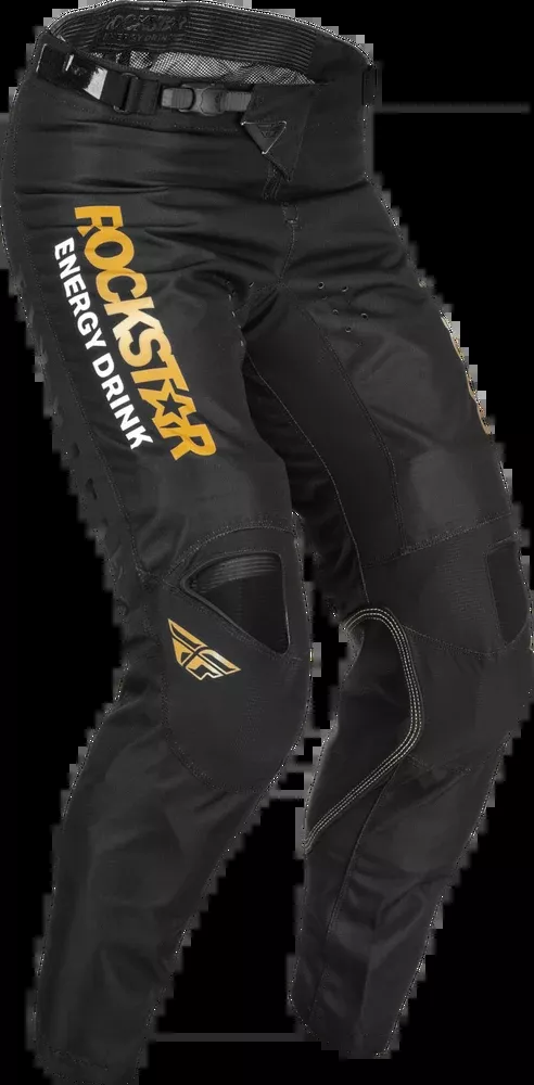 Fly Racing Kinetic Rockstar Pants Black Gold SZ 30