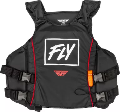 Fly Racing Pullover Flotation Black White Red Vest