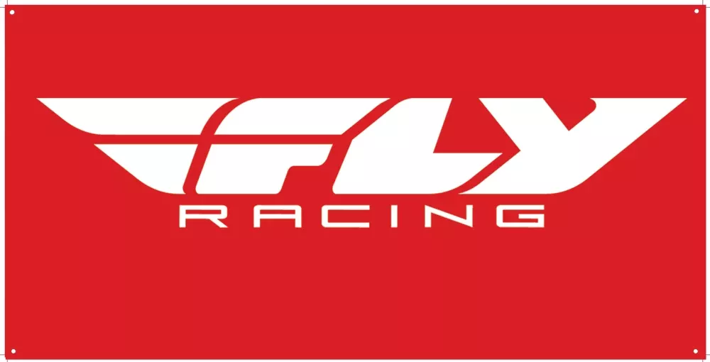 Fly Racing Racing Banner Red 3' X 6'-BANNER-FLY5