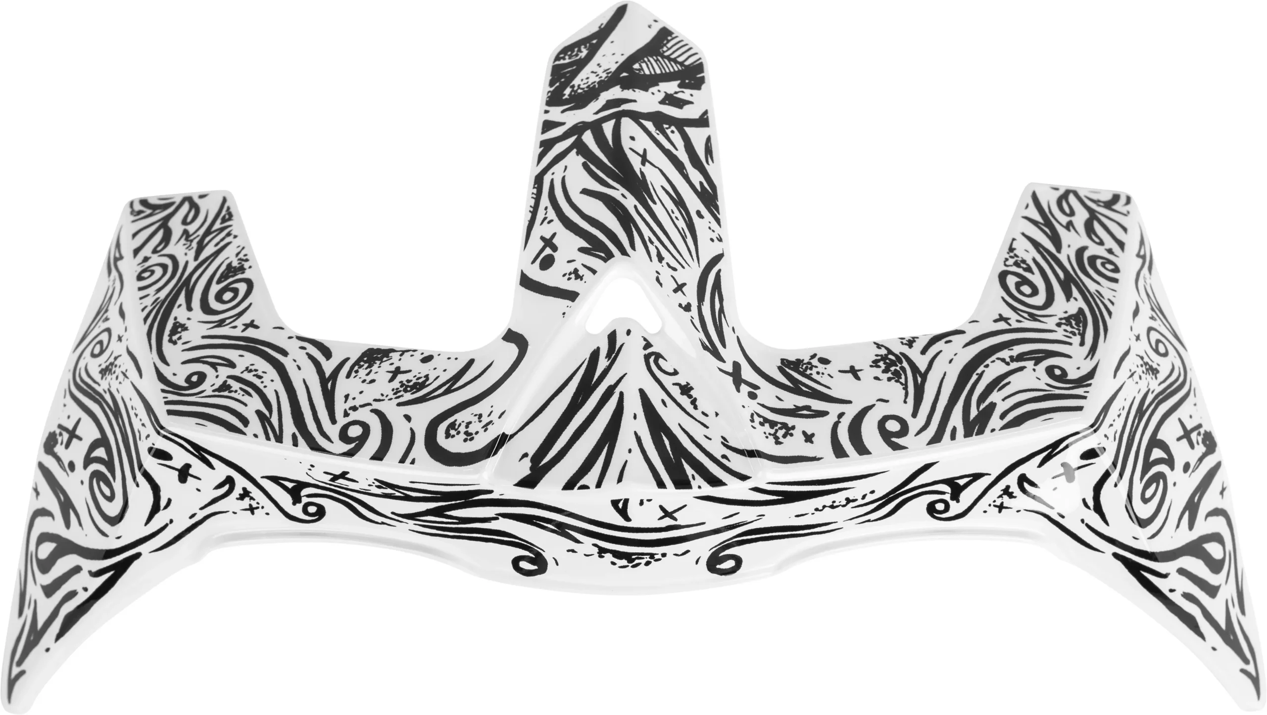 Fly Racing Revolt Rear Spoiler Ink & Needle White-73-88453