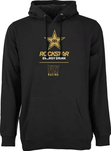 Fly Racing Rockstar Black Gold Hoodie