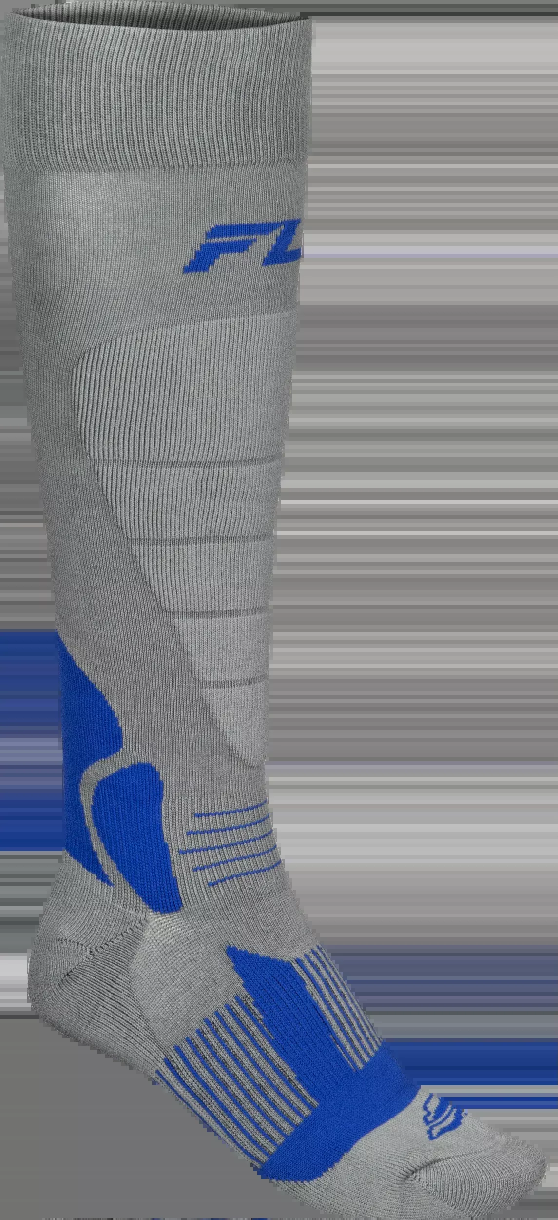Fly Racing Snow Heavyweight Wool Sock Grey/Blue Sm/Md-350-0571S