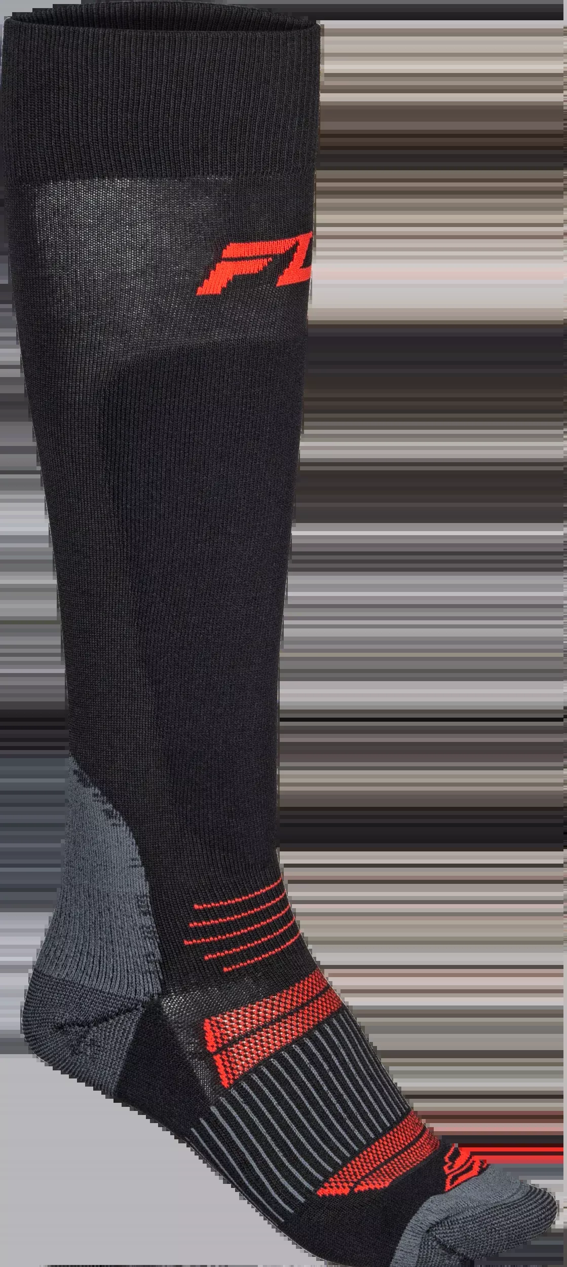 Fly Racing Snow Midweight Wool Sock Black Sm/Md-350-0573S