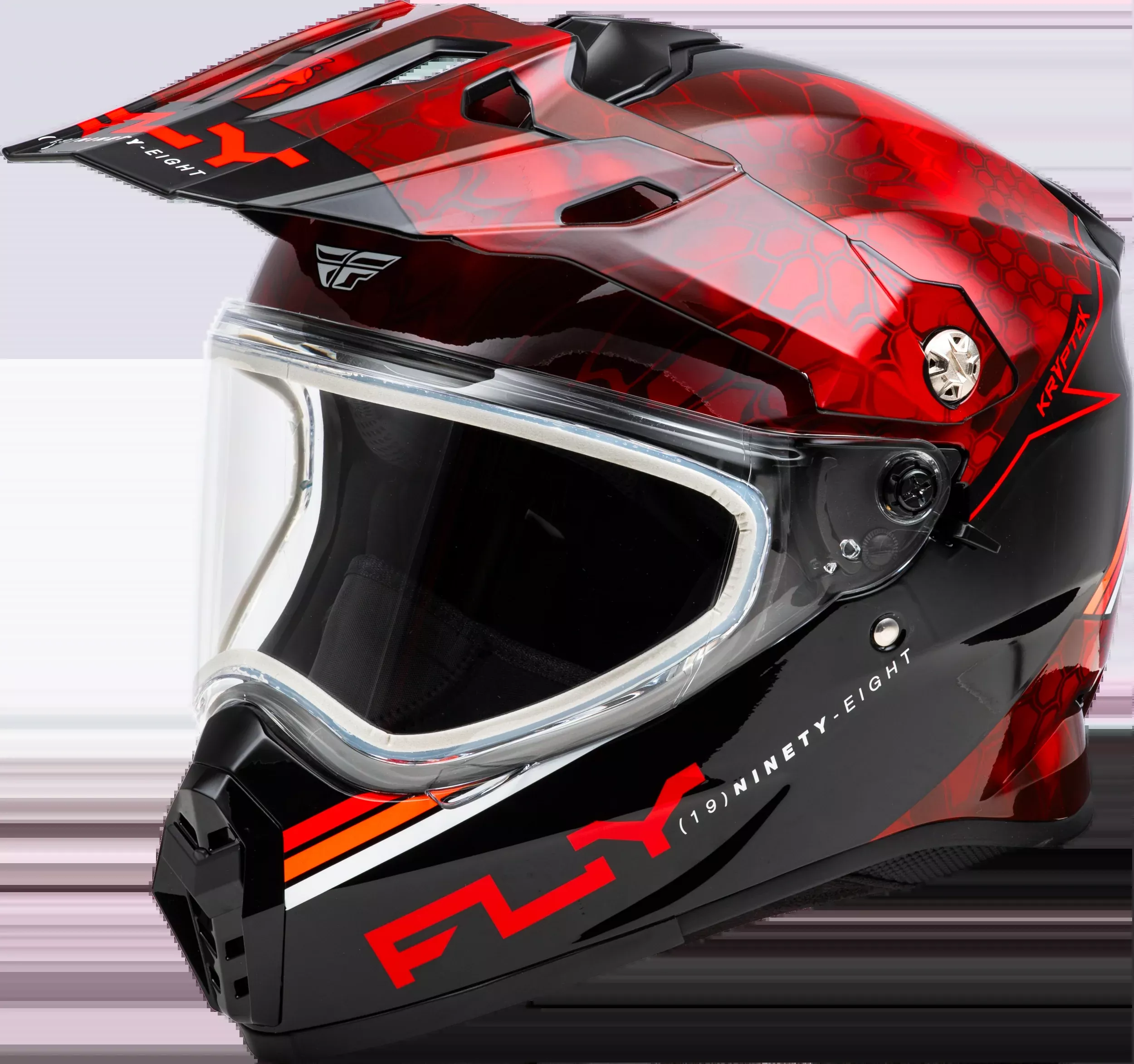Fly Racing Trekker Cw Conceal Helmet Dual Shld Red/Black 2x-73-313582X