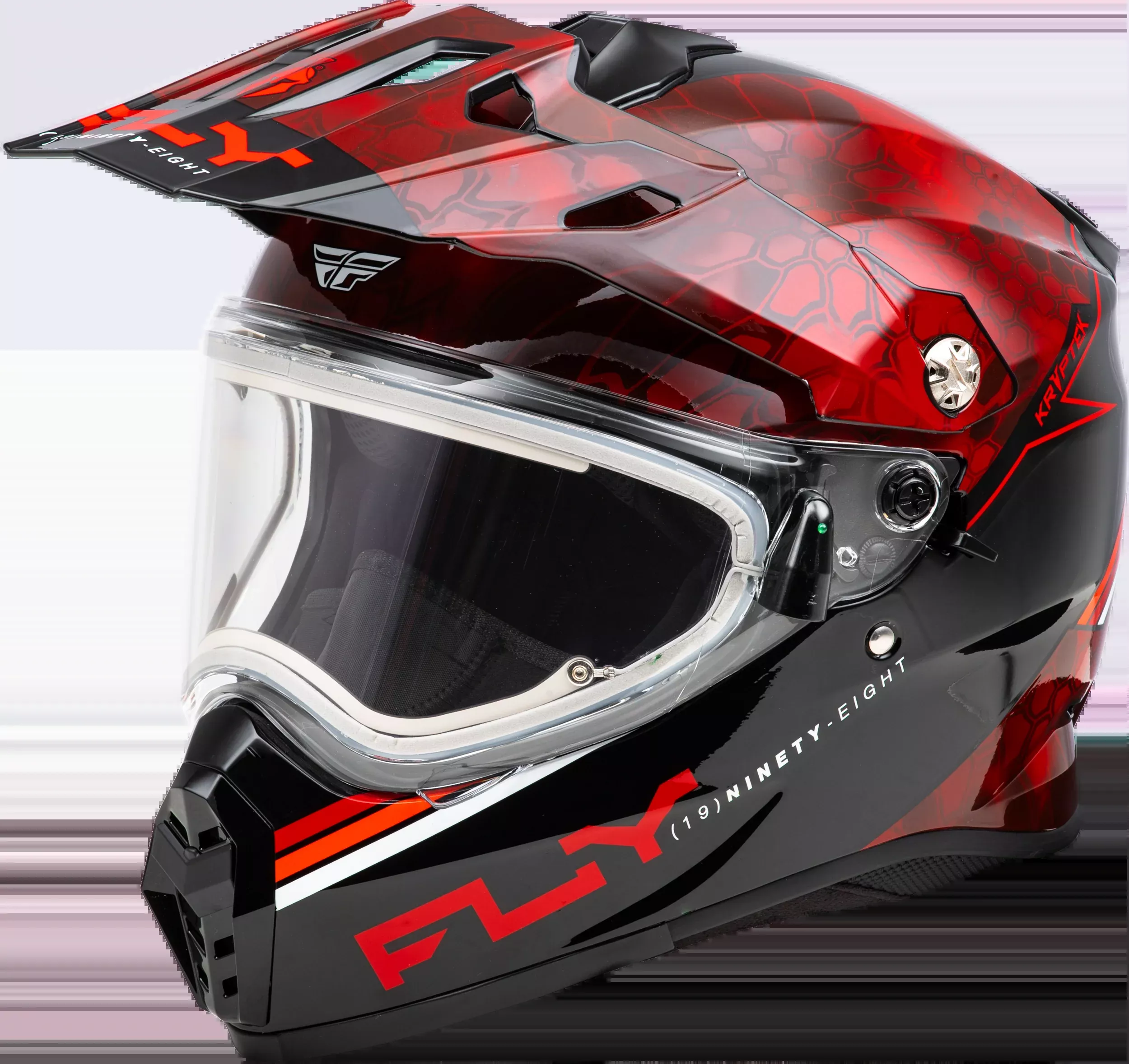 Fly Racing Trekker Cw Conceal Helmet Elec Shld Red/Black Md-73-31361M