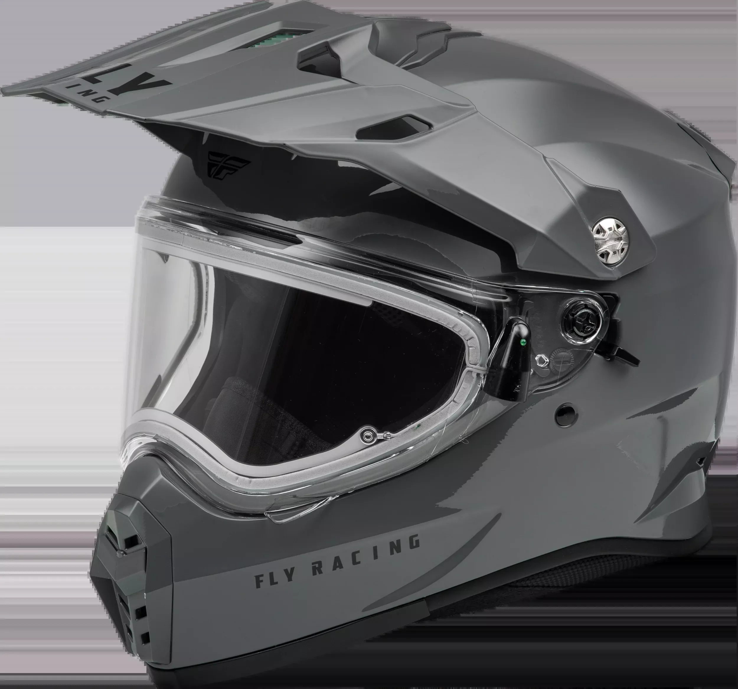 Fly Racing Trekker Cw Solid Helmet Elec Shld Grey Md-73-31365M