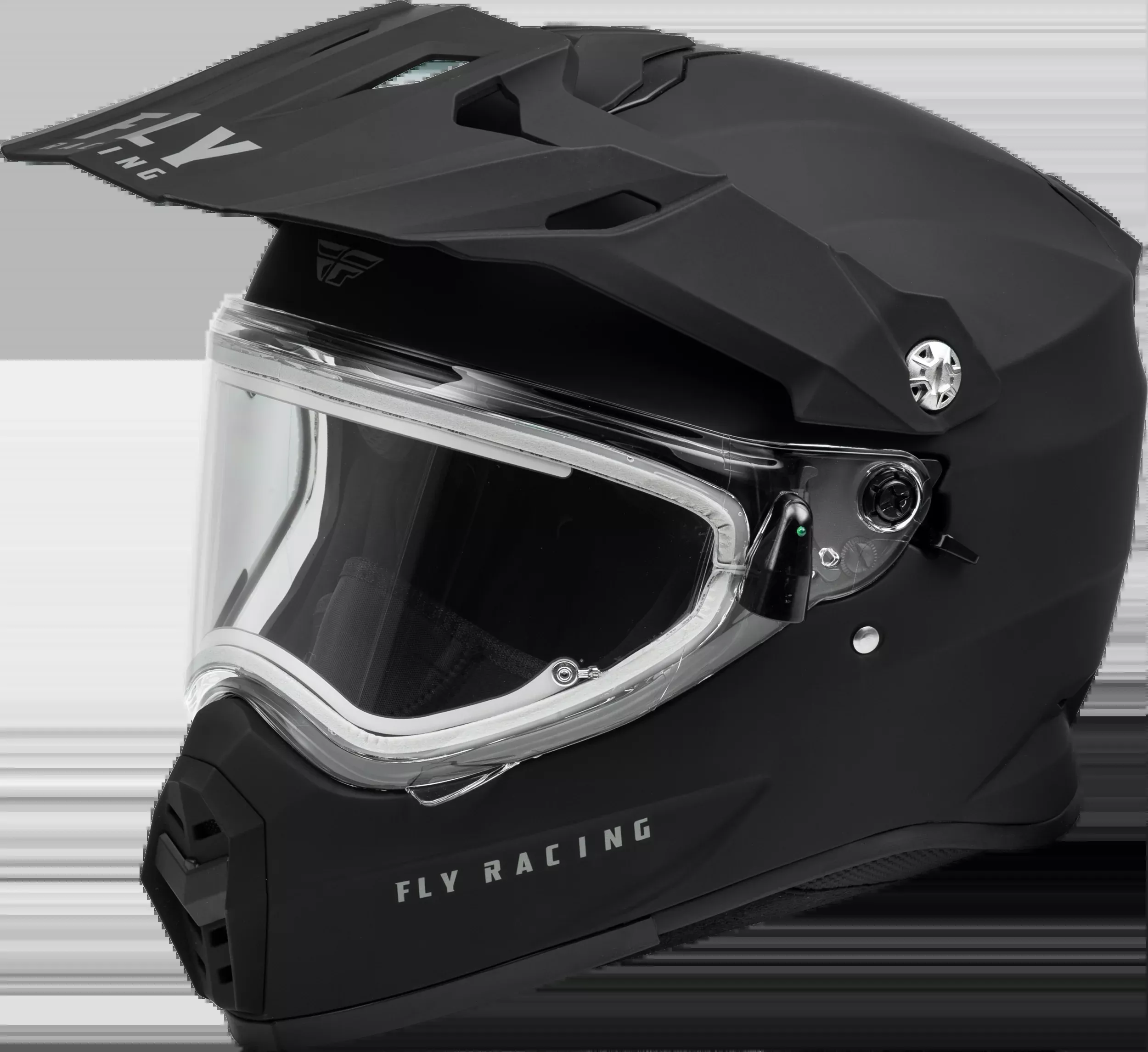 Fly Racing Trekker Cw Solid Helmet Elec Shld Matte Black Xs-73-31366XS