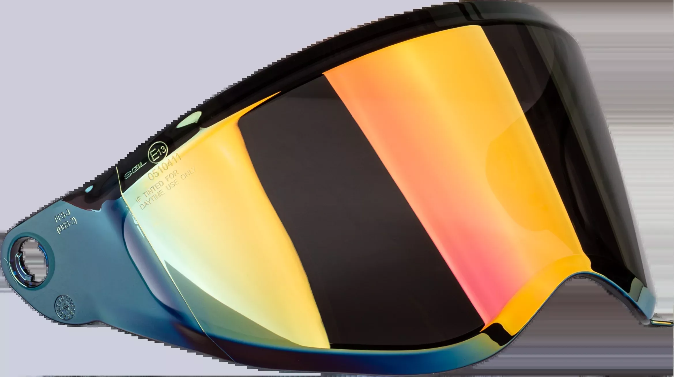 Fly Racing Trekker Helmet Face Shield Red Iridium-73-88552
