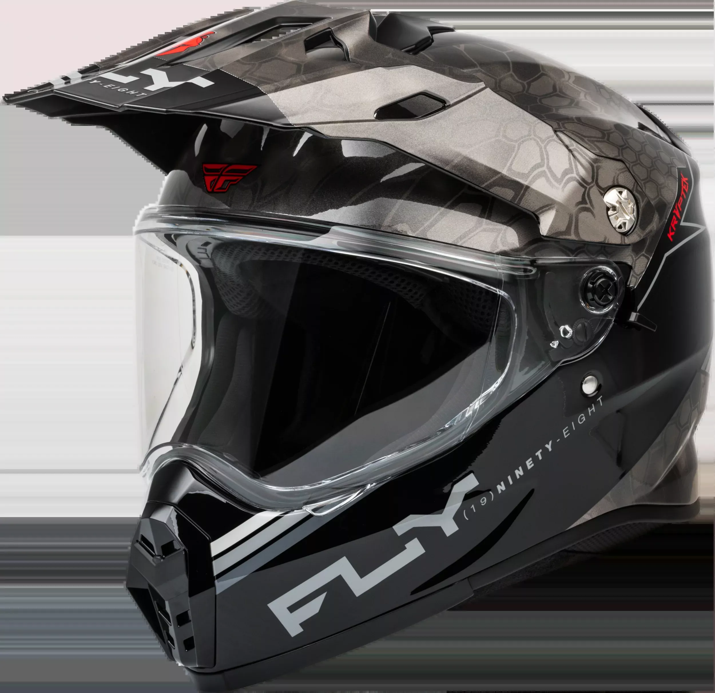 Fly Racing Trekker Kryptek Conceal Helmet Black/Grey/White Sm-73-7027S