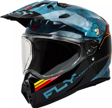 Fly Racing Trekker Kryptek Conceal Slate Black Red Helmet