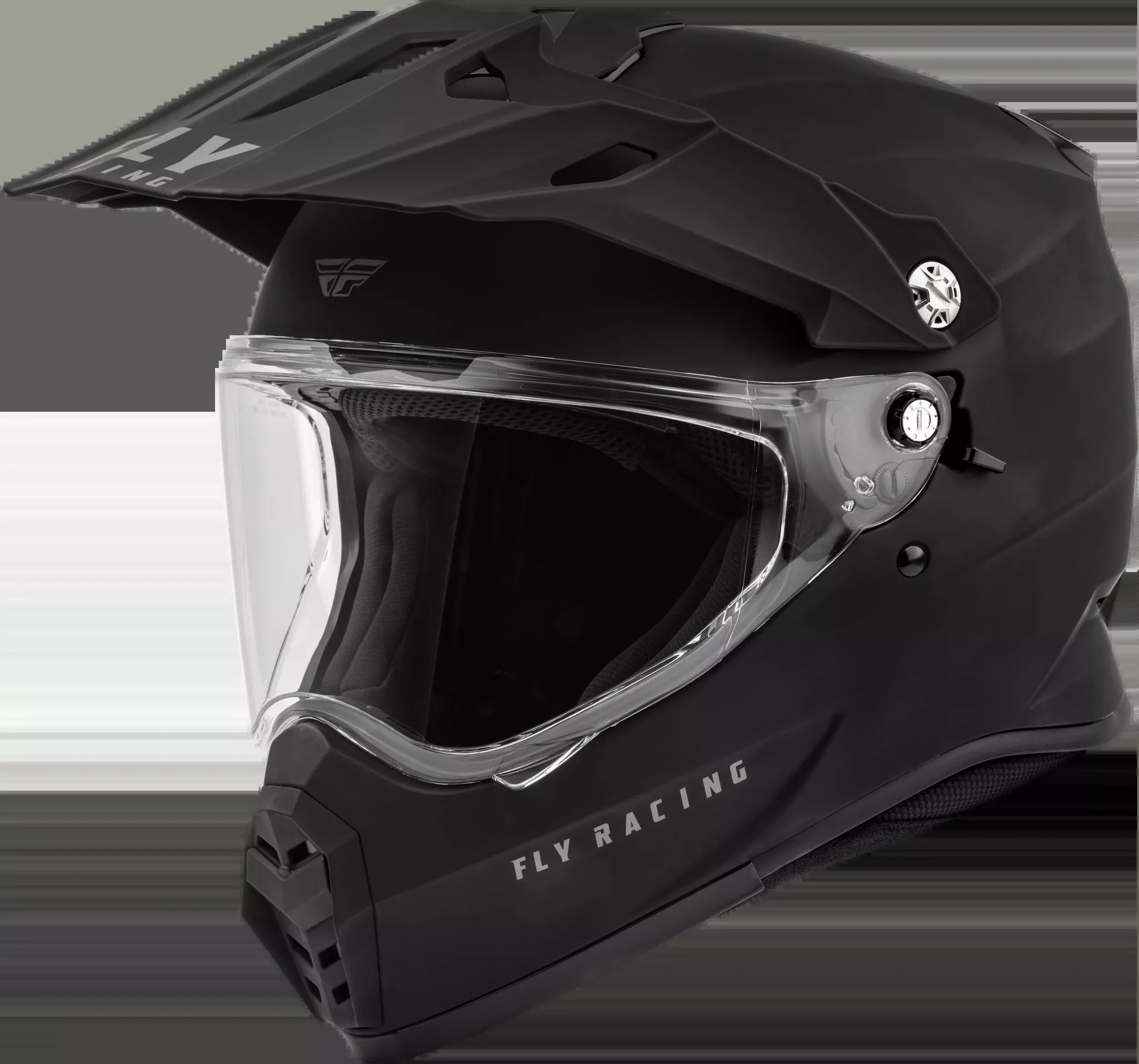 Fly Racing Trekker Solid Helmet Matte Black Md-73-7036M
