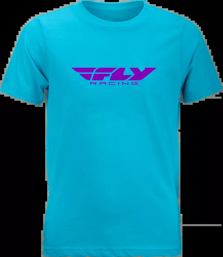 Fly Racing Youth FLY Corporate TEE Blue Purple YS