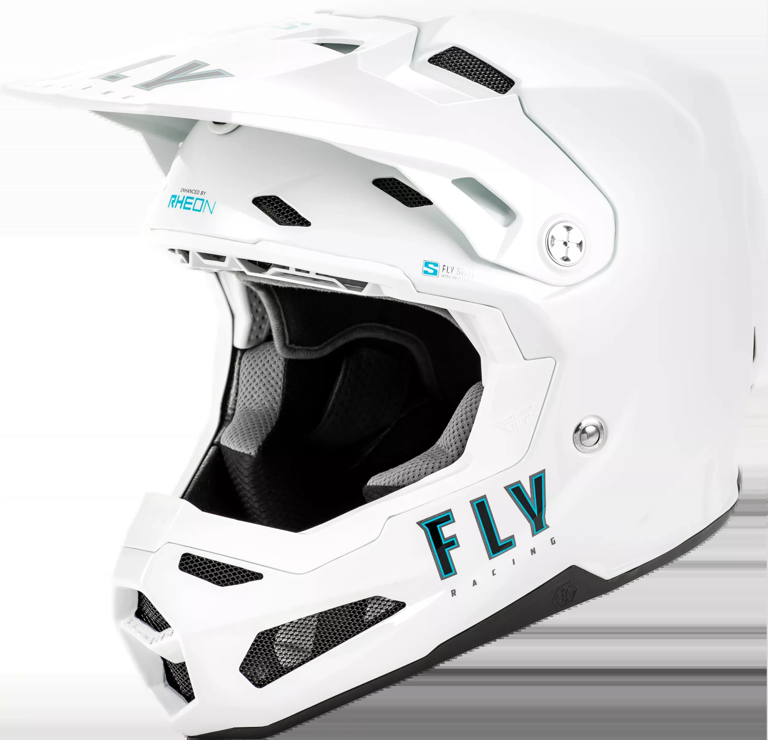 Fly Racing Youth Formula S Carbon Solid Helmet White Yl-73-4494YL