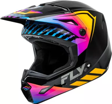 Fly Racing Youth Kinetic Menace Helmet Black Sunrise