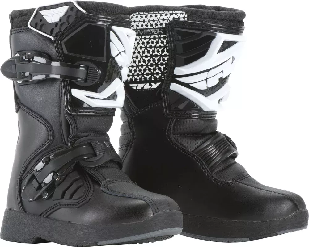 Fly Racing Youth Maverik Mini Boots Black SZ Y12