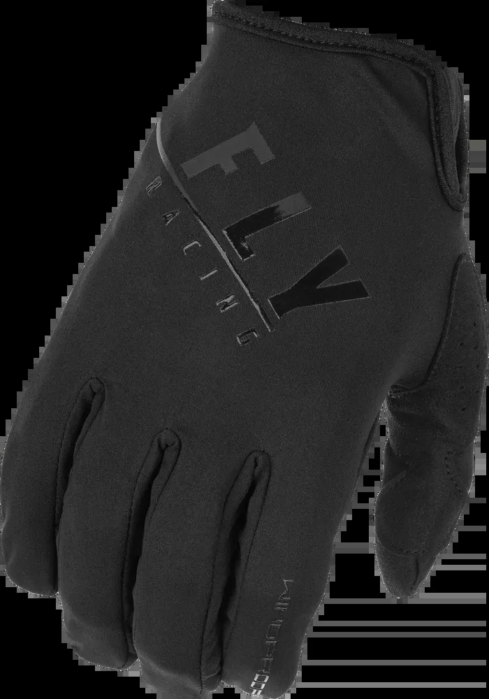 Fly Racing Youth Windproof Gloves Black SZ 06