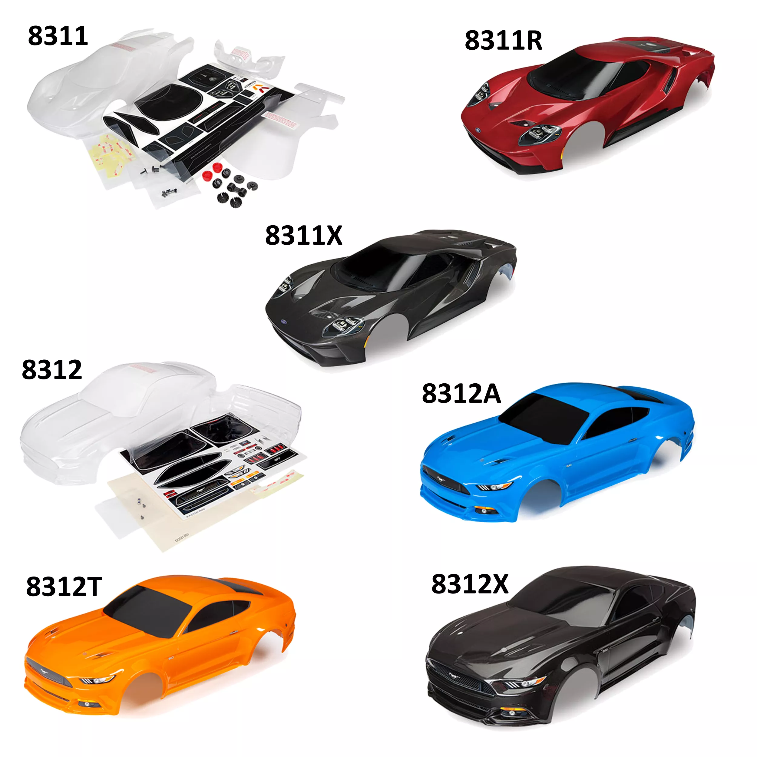 Ford Mustang GT, Ford GT Body (4-Tec 2.0 Chassis) Multiple Options Available!