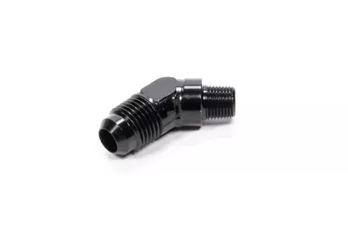 Fragola 45 Deg Adapter Fitting #6 x 1/8 MPT Black 482362-BL