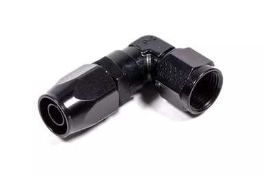 Fragola #8 x 90 Low Profile Forged Hose End Black 109108-BL