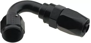 Fragola Hose Fitting #4 120 Deg Pro-Flow Black 231204-BL