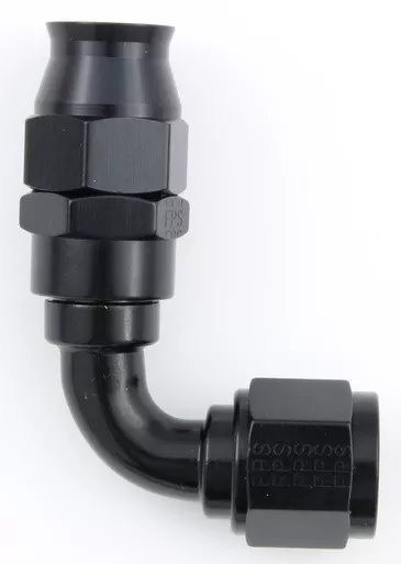 Fragola Hose Fitting #8 90 Deg PTFE Black 689008-BL